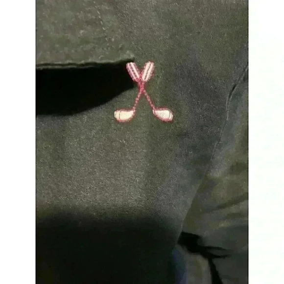 K.T. Golf by Keneth Tool Petite Small Women's Black Zip Up Jacket Windbreaker - Picture 3 of 10